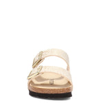 Birkenstock Women's Arizona Microfiber Shiny Python Eggshell 36 N