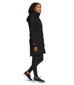 THE NORTH FACE Women's Metropolis Insulated Parka, TNF Black/Mr. Pink, X-Large