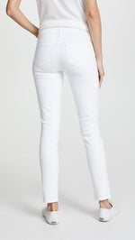 PAIGE Women's Skyline Ankle Skinny Jeans, Crisp White, 26