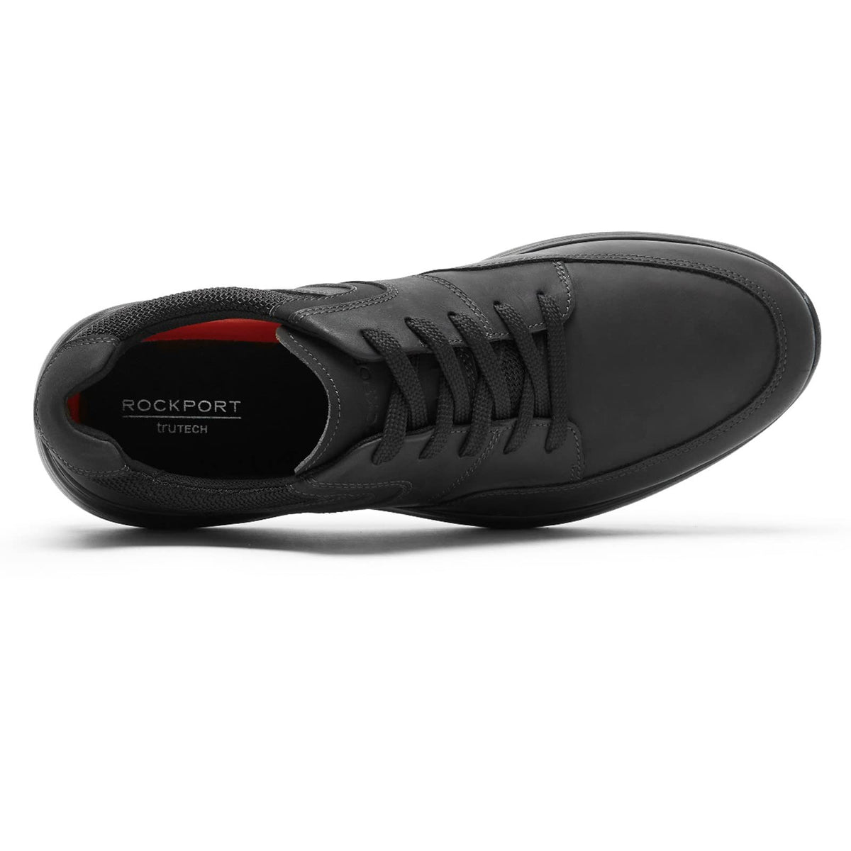 Rockport Men's Metro Path Blucher Walking Shoe, Black Leather, 10