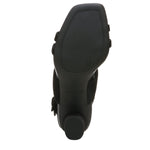 Vionic Women's Garnet Yasmin Strappy Heel Sandal-Supportive Ladies Leather Heels That Include Three-Zone Comfort with Orthotic Insole Arch Support, Black 9 Medium