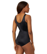 SPANX® Thinstincts® 2.0 Tank Panty Bodysuit for Women – Printed Power® Technology – Blended Fabric Very Black MD One Size