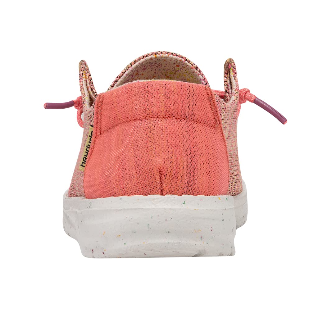 Hey Dude Women's Wendy Sox Glow Cream Size 5 | Women’s Shoes | Women’s Lace Up Loafers | Comfortable & Light-Weight