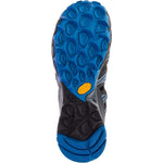 Merrell J50365: Men's Choprock Sieve Granite/Blue Running Shoe (9.5 D(M) US Men)