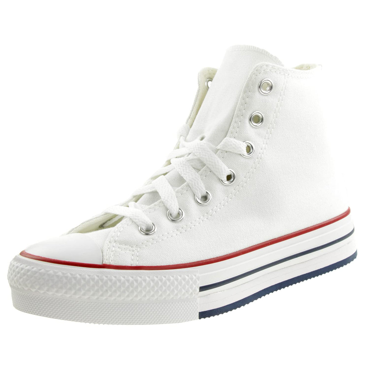 Converse Chuck Taylor All Star Eva Lift Canvas Color Hi Trainers Girls White - 5 - High Top Trainers Shoes