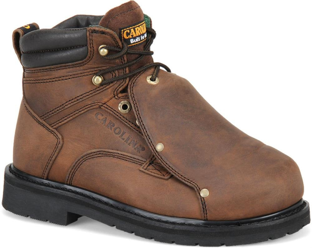 Carolina Men's 599 METPRO Men’s 6” Broad Steel Toe External MetGuard Medium Brown 9 D