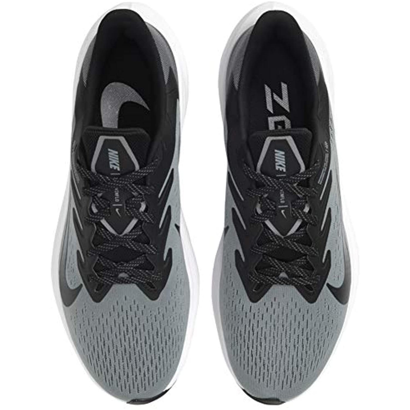 Nike Men's Air Zoom Winflo 7 Running Shoe, Particle Grey/Black-white, 10.5