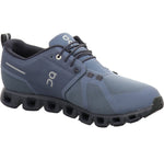 On Men's Cloud 5 Waterproof Sneakers, Metal/Navy, Blue, 11.5 Medium US