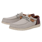 HEYDUDE Wally Funk Baja Cream Size 12 | Men's Shoes | Men's Slip On Loafers | Comfortable & Light Weight