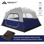 Forceatt 8 Person Tent, Waterproof and Ventilated Camping Tent for 4 Seasons, Dome Cabin Tent with Storage Bag, The Tent has a Large Space for Family Gatherings, Hikingand and Outdoors Activities