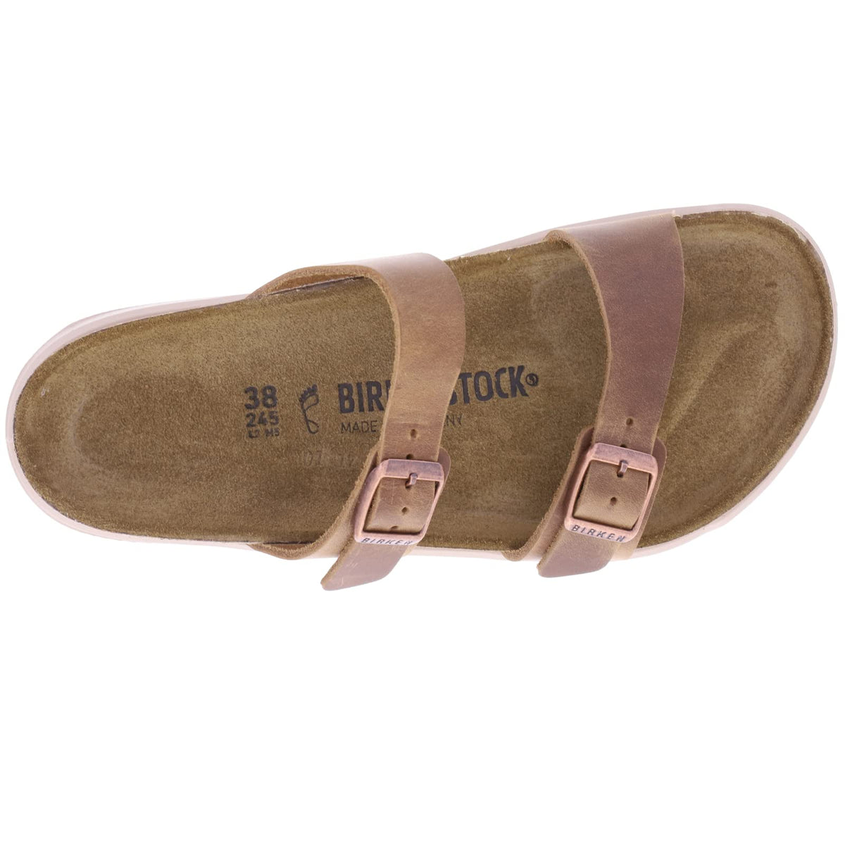 Birkenstock Unisex Sierra CT Waxy Leather Ginger Brown Sandals 7 W / 5 M US