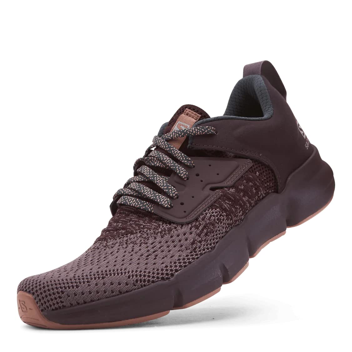 Salomon Womens Predict Soc W Running, Flint/Wine Tasting/Brick Dust, 8.5 US