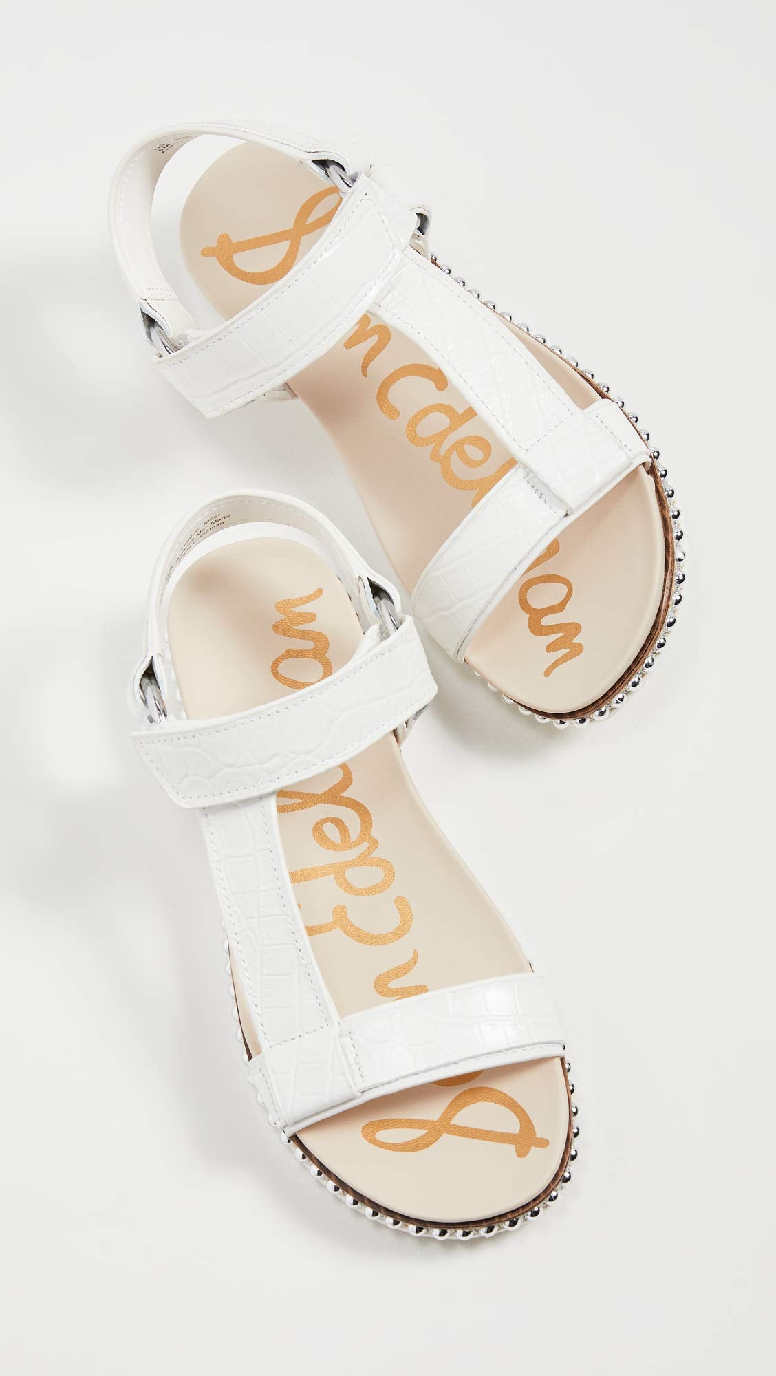 Sam Edelman Annalise Bright White Shiro Croco Leather/Bally Premium Leather 7.5