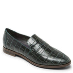Rockport Perpetua Penny Hunter Green Croco 6 M (B)