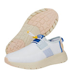 HEYDUDE Sirocco | Womens Shoes | Womens Lace Up Loafers | Comfortable & Light-Weight White/Multi