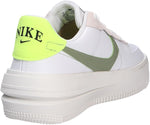 Nike Air Force 1 PLT.AF.ORM Women's Shoes (FJ4739-100, White/Sail/Volt/Oil Green) Size 8
