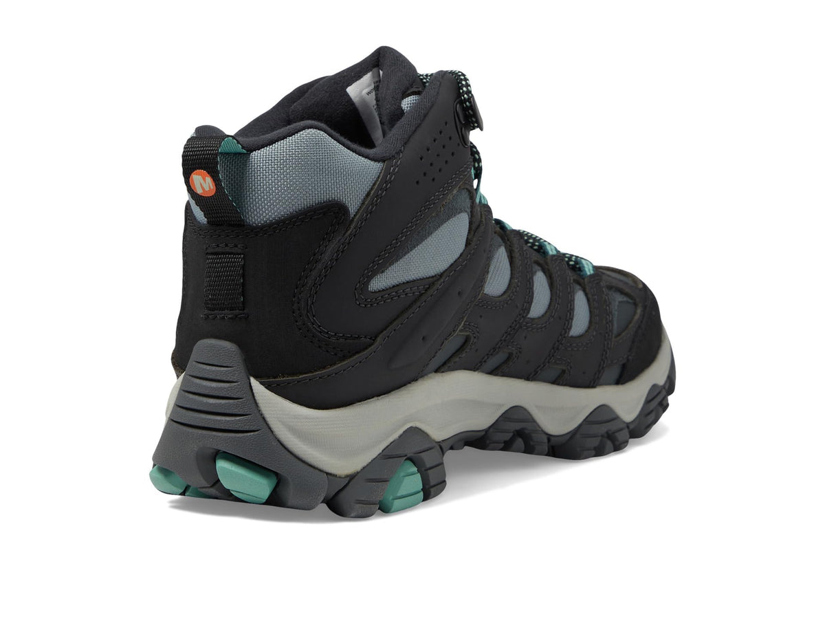 Merrell Women's Moab 3 Thermo Mid Waterproof Snow Boot, Rock/Jade, 7.5
