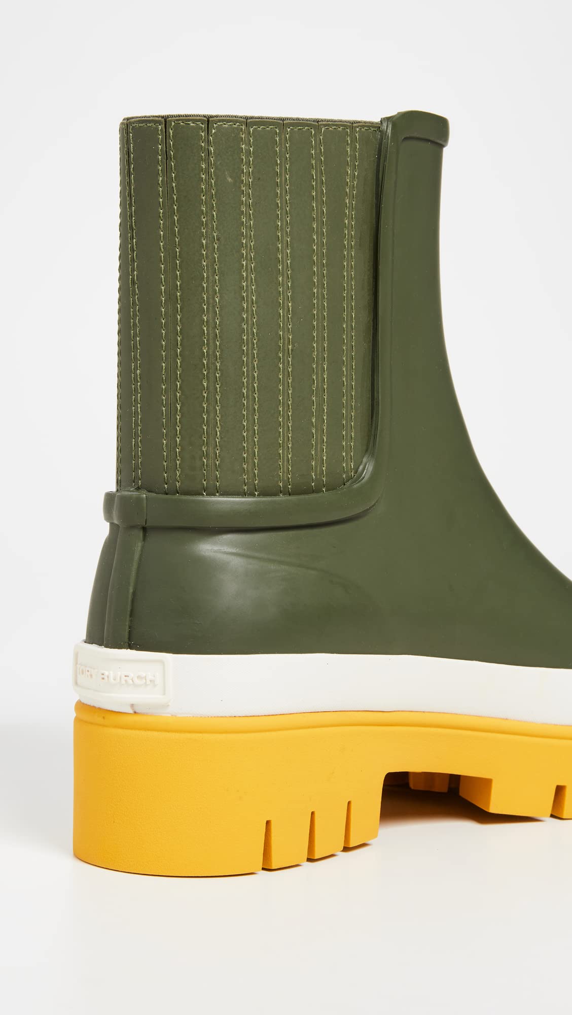 Tory Burch Women's Foul Weather Boots, Leccio/Leccio, Green, 5 Medium US