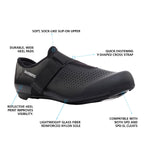 SHIMANO Sh-rp101 All-Rounder Cycling Shoe, Black, 6.5-7 Women/5-5.5 Men (EU 38)