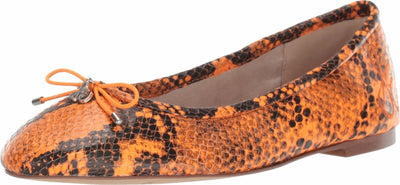 Sam Edelman Felicia Neon Orange Snake Print 10.5