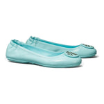 Tory Burch Minnie Travel Ballet, Soft Naplak Leather, Island Blue (9)