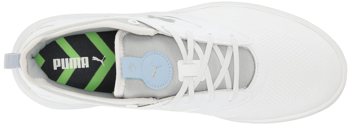 PUMA Women's Ignite Malibu WMNS Golf Shoe 9 Puma White-puma Silver-lucite