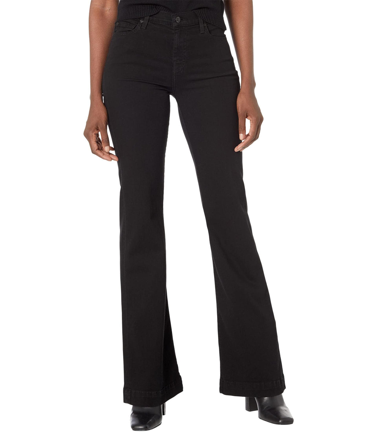 7 For All Mankind B(air) Dojo in Rinse Black Rinse Black 28