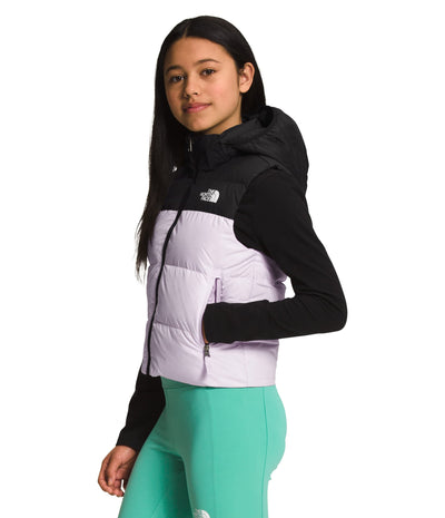 THE NORTH FACE Girls' Reversible North Down Hooded Vest, Lavender Fog, XX-Large
