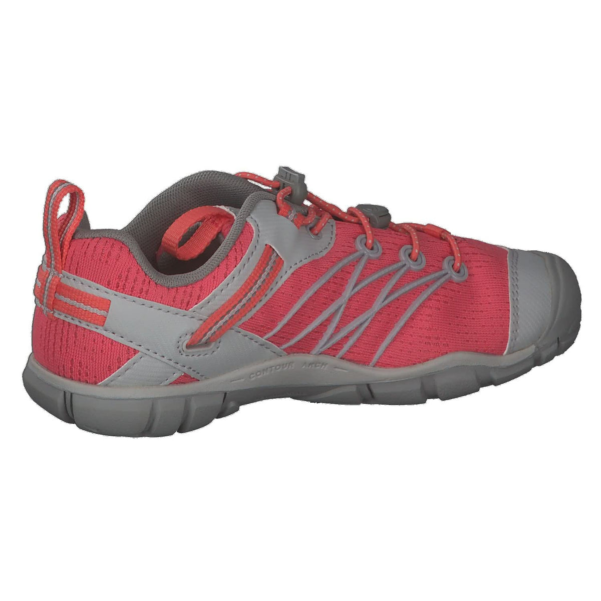 KEEN Kids' Chandler CNX Comfortable Sneakers, Drizzle/Dubarry, 2 Big Kid