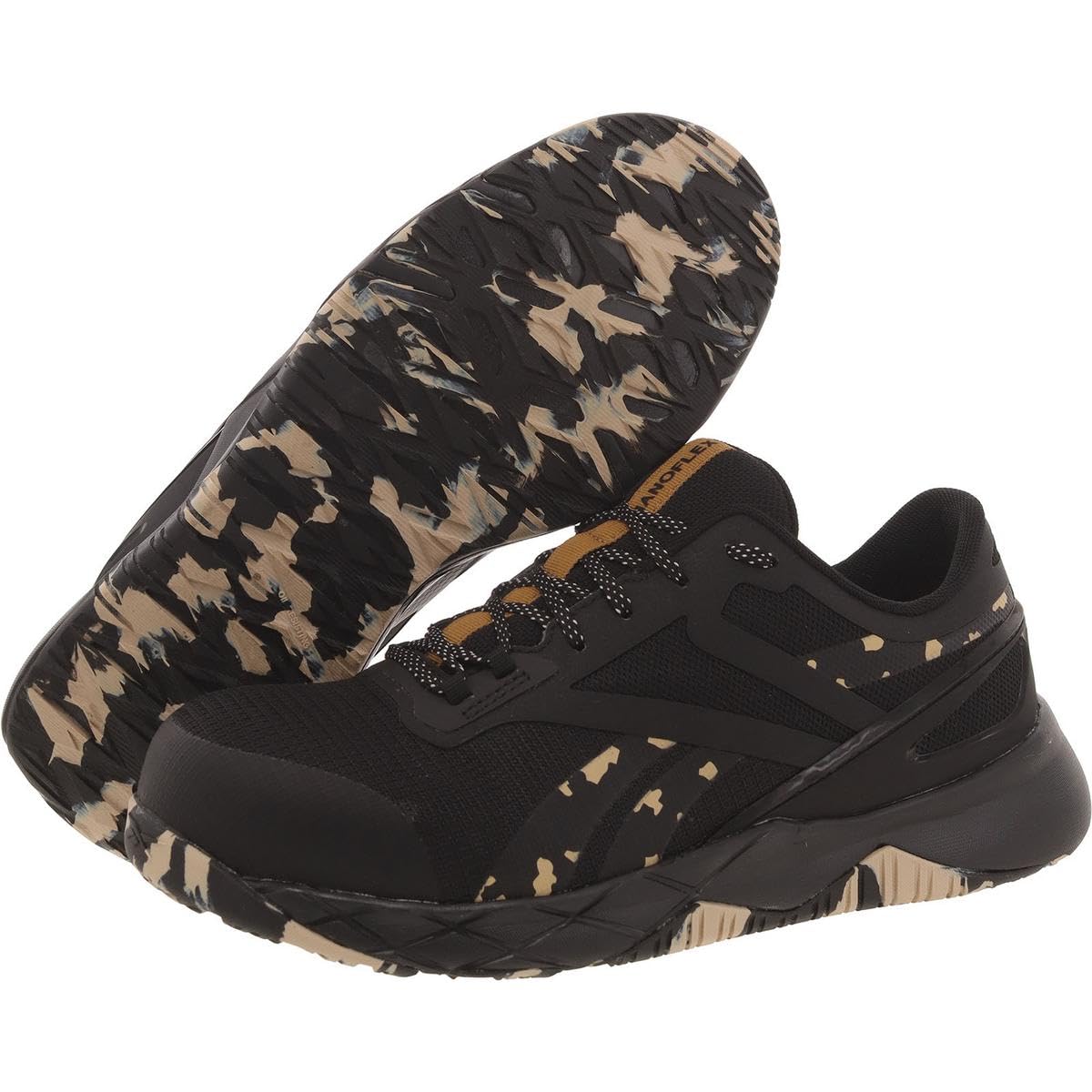 Reebok Work Women's RB366 Nanoflex TR Work Athletic Construction Shoe Black Safety, 8.5 Wide