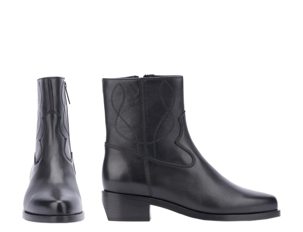 Aquatalia Women's Gaetanna Boots, calf upper,fabric lining, almond toe, rubber outsole, size; 10