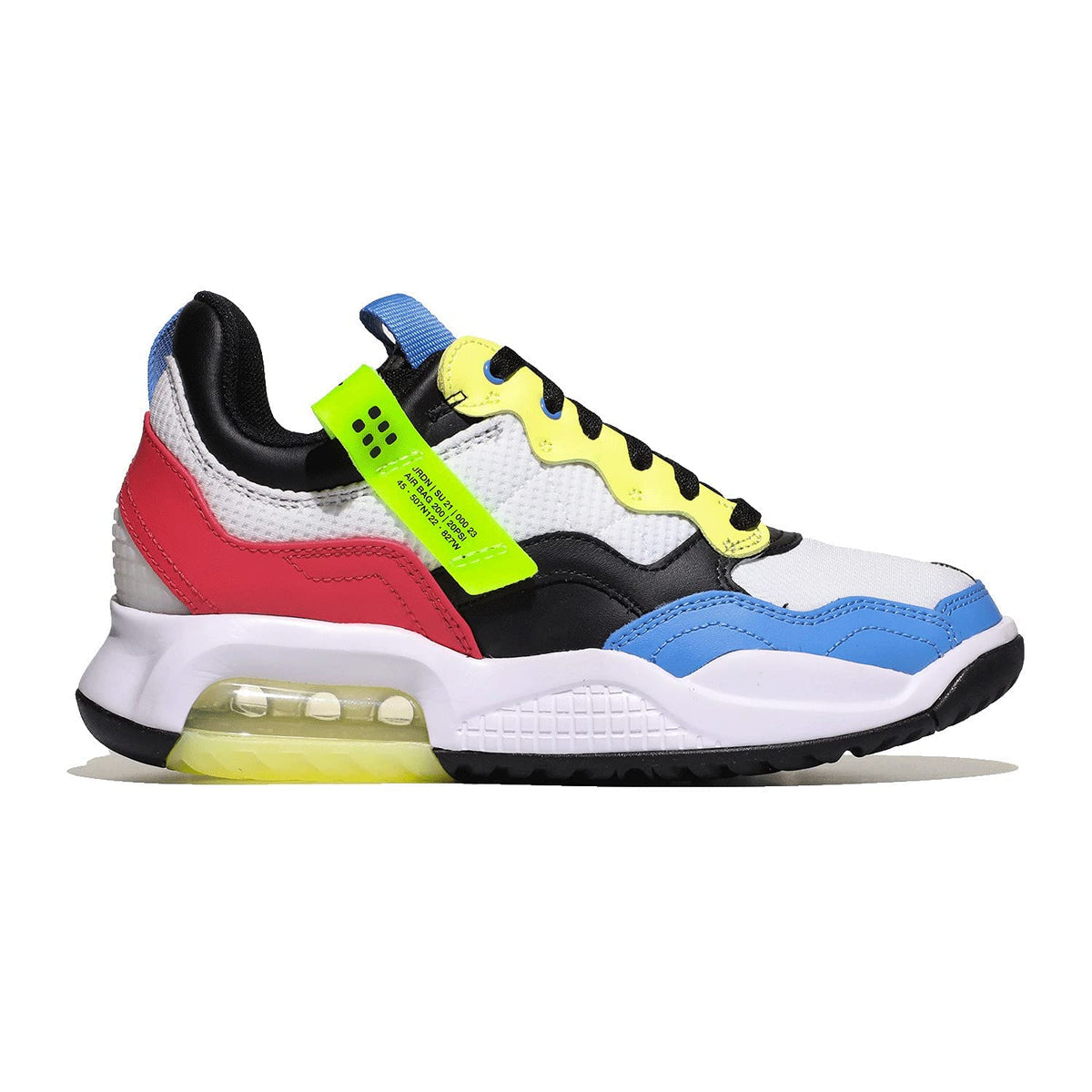 Jordan Ma2 (Big Kid) White/Black/Coast/Light Fusion Red/Ghost Green/Light Zitron 7 Big Kid M