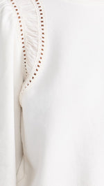 PAIGE Women's Dorea Sweatshirt, Ivory, White, S