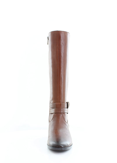 Naturalizer Reid Wide Shaft Cinnamon Leather 9.5 M (B)