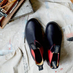 Blundstone Unisex Super 550 Series Black/Red Slip-On - 3.5 UK