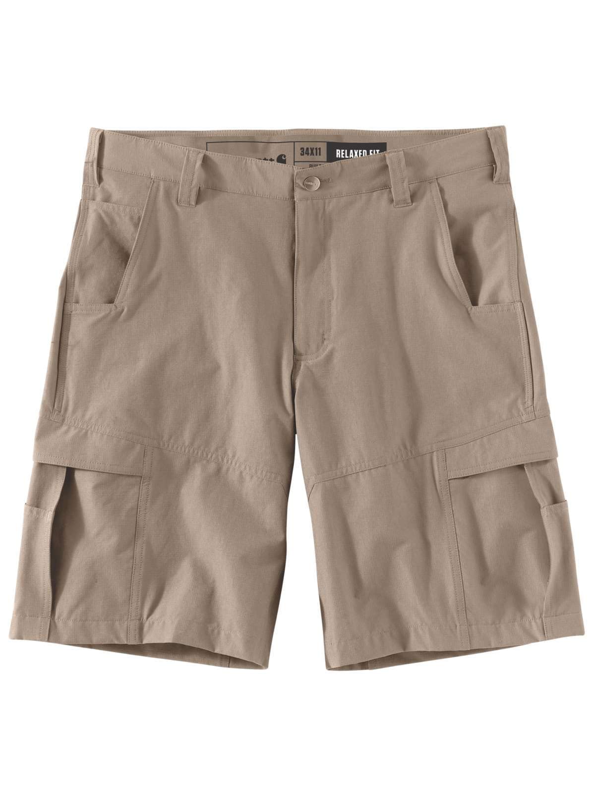 Carhartt Men's Force Relaxed Fit Lightweight Ripstop Work Short, Tan, 28