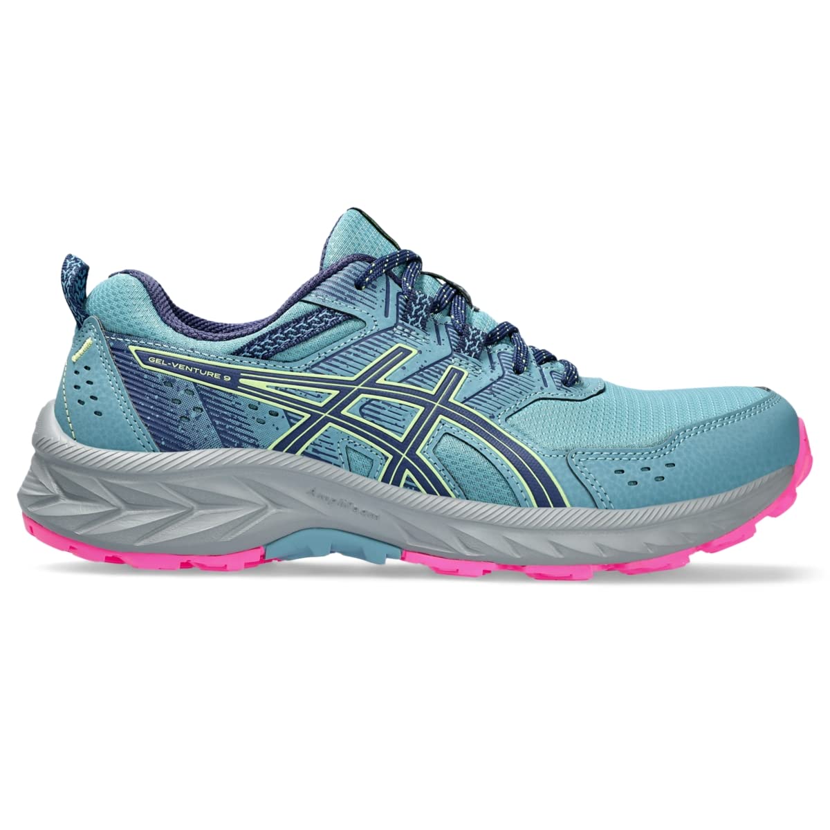ASICS Women's Gel-Venture 9 Running Shoes, 7.5, GRIS Blue/DEEP Ocean