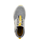 HEYDUDE Men's Sirocco M Mid Trail Heather Grey/Yellow Size 15 | Men's Shoes | Men Slip-on Sneakers | Comfortable & Light-Weight