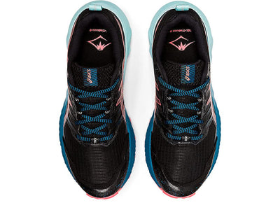 ASICS Women's Gel-Trabuco 9 Running Shoes, 8.5, Black/Blazing Coral