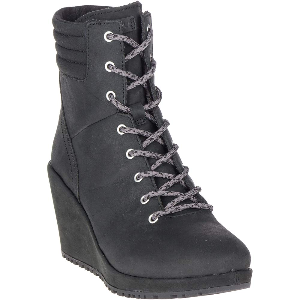 Merrell Tremblant Wedge Boot Waterproof Black 9.5