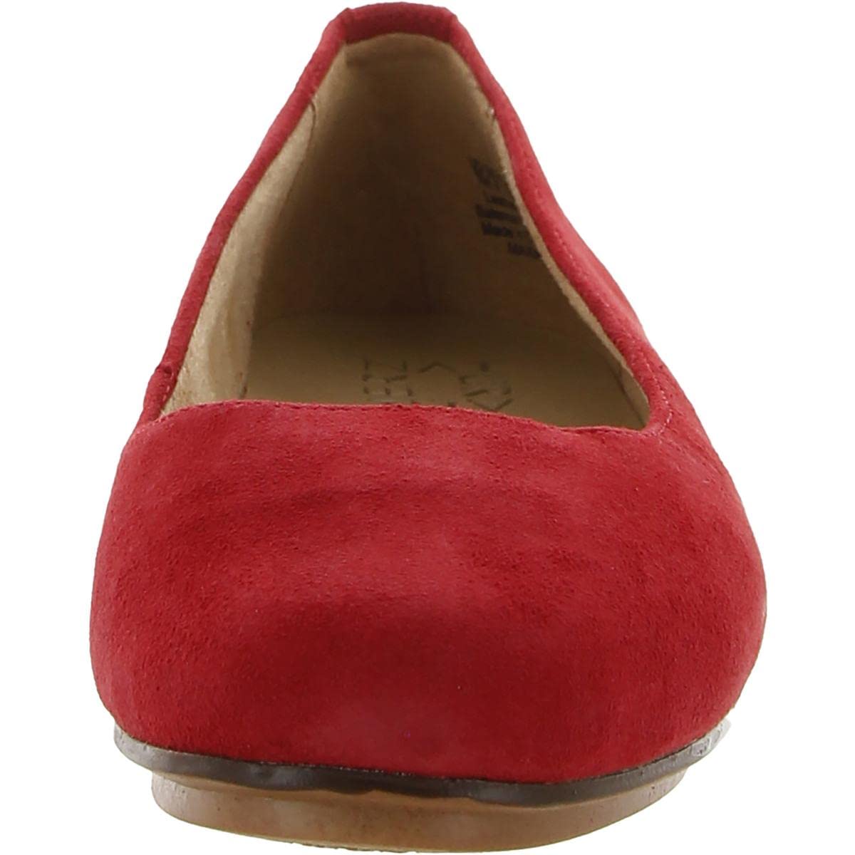 Naturalizer Women's Maxwell Slip-On Ballet Flat 7.5 Wide Red
