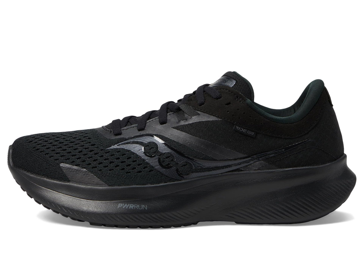 Saucony Women's Ride 16 Sneaker, Triple Black, 11.5