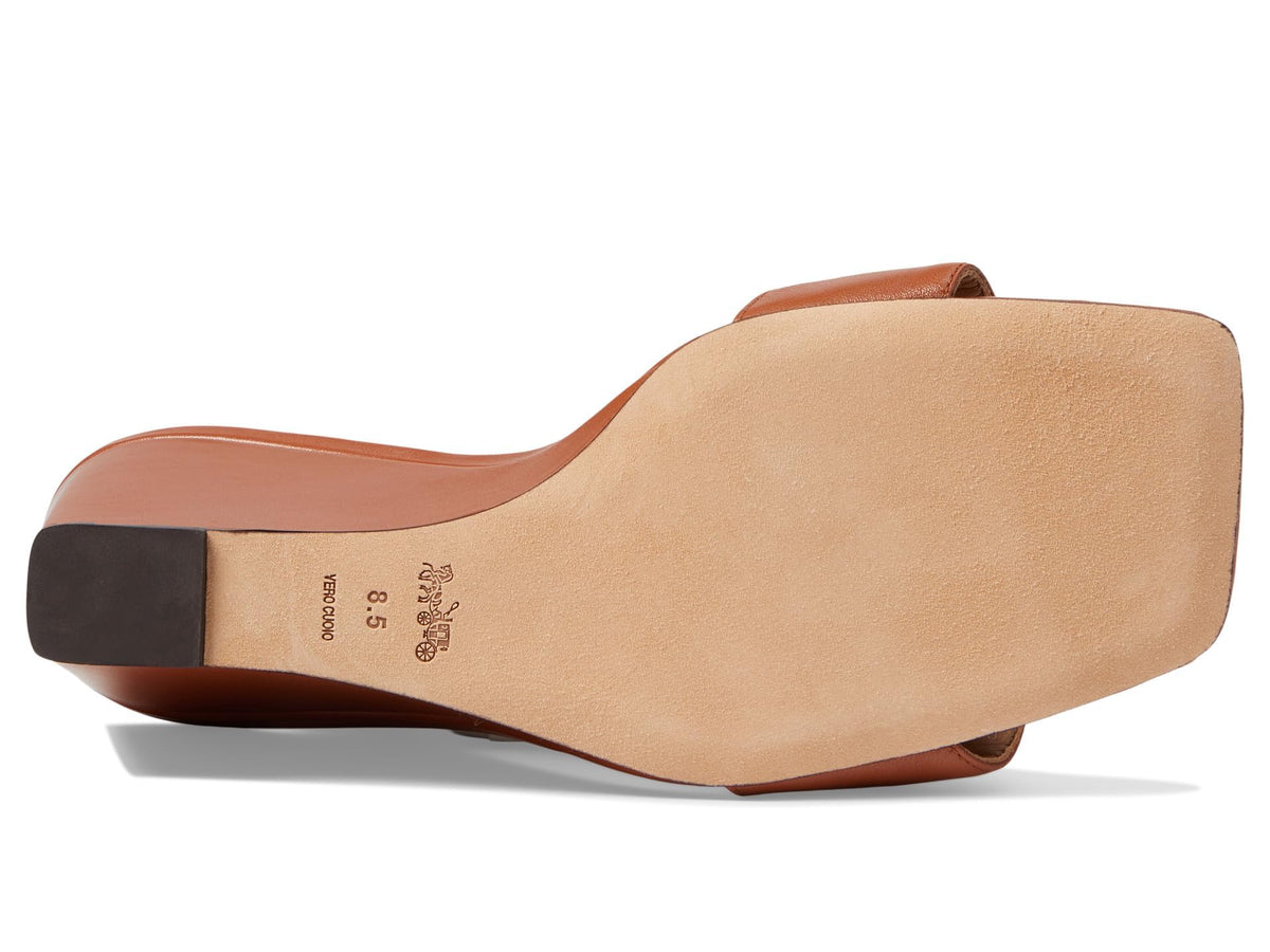 Coach Elsie Leather Wedge Burnished Amber 8.5 B (M)