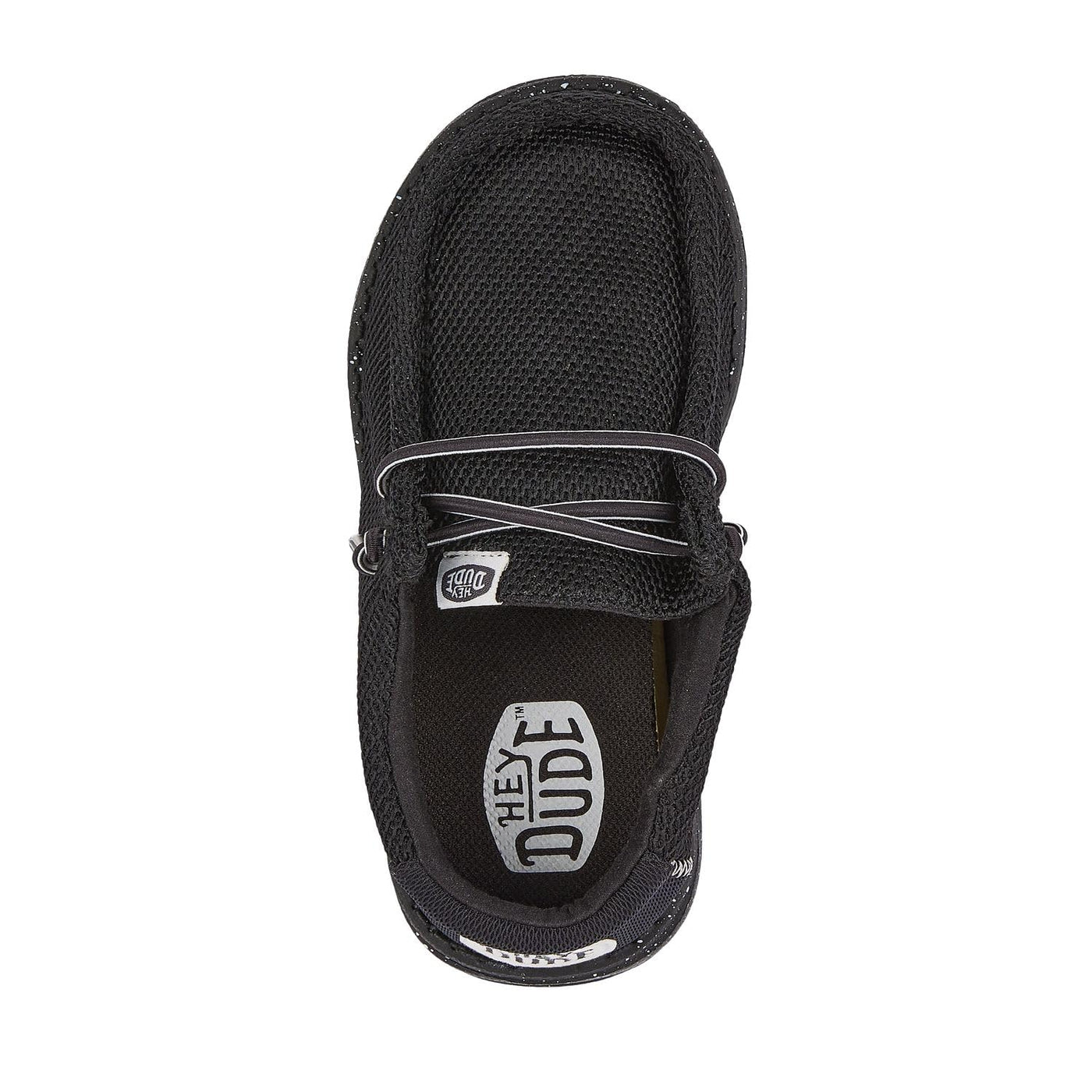 Hey Dude Boy's Wally Heathered Mesh Black Size 6 | Toddler's Shoes | Toddler Slip-on Loafers | Comfortable & Light-Weight