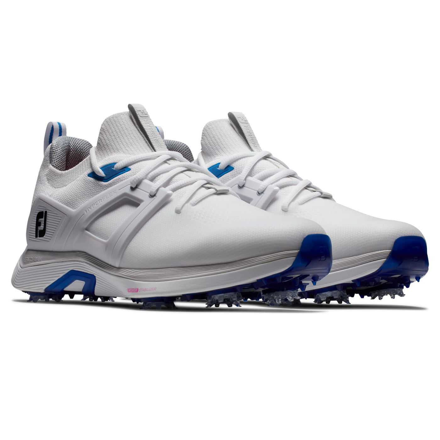 FootJoy Men's Hyperflex Previous Season Style Golf Shoe, White/Blue, 8 Wide