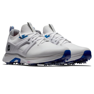 FootJoy Men's Hyperflex Previous Season Style Golf Shoe, White/Blue, 8 Wide