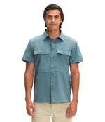 THE NORTH FACE Men's Printed Sniktau Short Sleeve Sun Shirt, Goblin Blue, X-Large