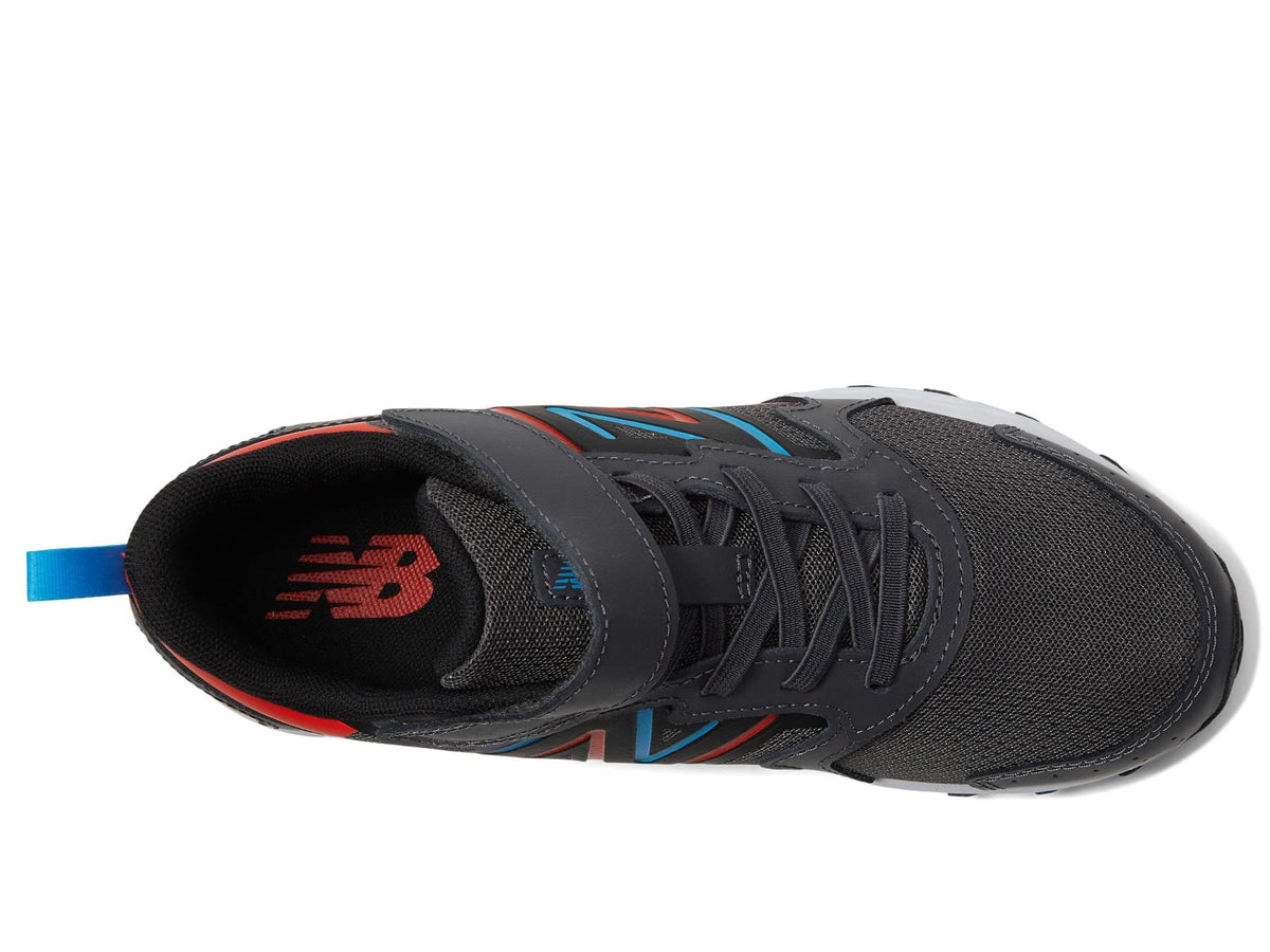 New Balance® Kids Fresh Foam 650v1 Bungee Lace with Top Strap Shoes for Kids – Comfortable Padding Magnet/Neo Flame 4.5 Big Kid XW