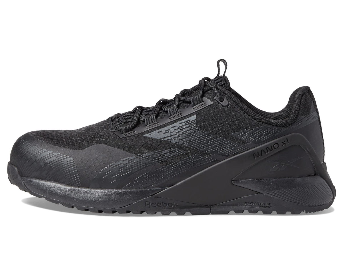 Reebok® Work Nanoflex TR Work EH Comp Toe Shoes for Men – TPU Heel Upper – Bootbed™ Footbed 10.5 Black