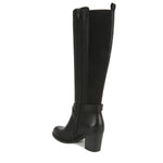 Naturalizer SOUL Womens Triya Block Heel Wide Calf Tall Boot Black Smooth 8.5 W